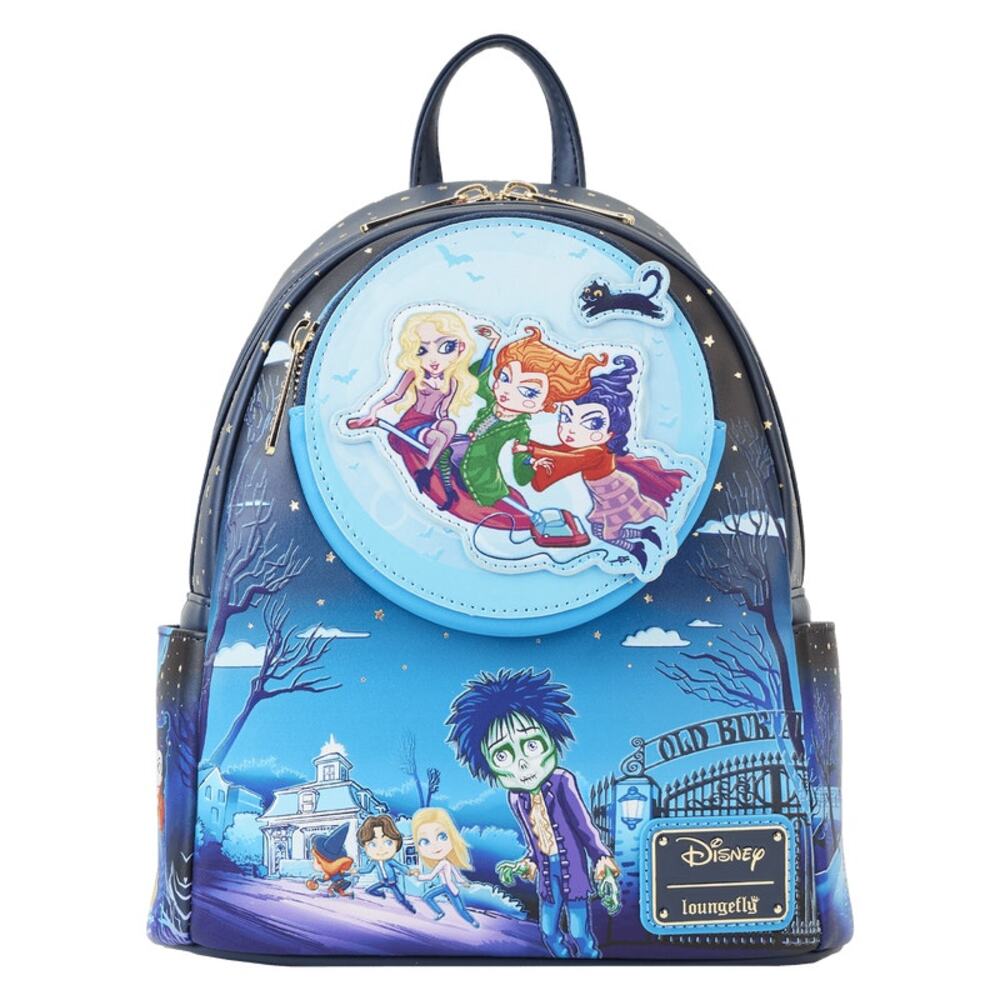 Loungefly Disney Hocus Pocus Poster Glow Mini Backpack F1 Used once